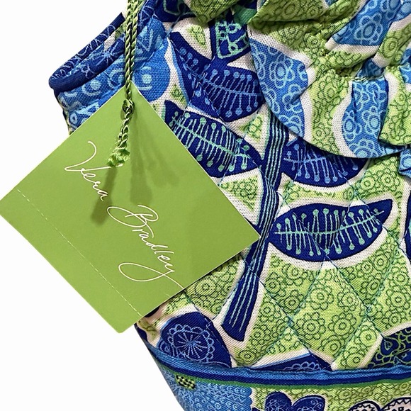 Vera Bradley Lily Doodle Daisy Ruffled Mini Purse Y2K Retired Print 2012 New - Picture 10 of 16